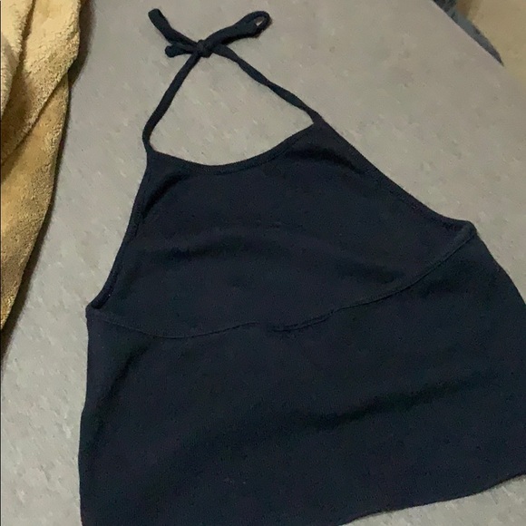 Black Saturn Halter Top - Picture 3 of 3